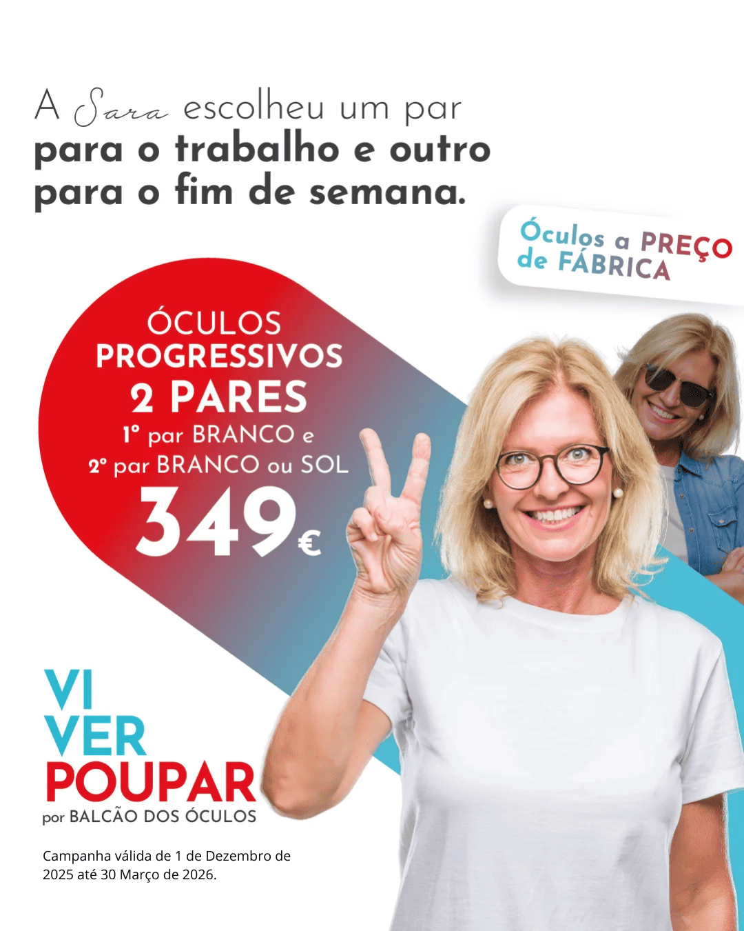 Campanha promocional oculos progressivos Balcão dos Oculos